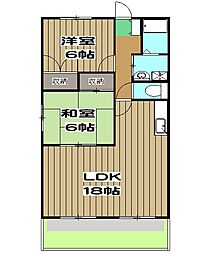 パラッシオ・アイ 1階2LDKの間取り