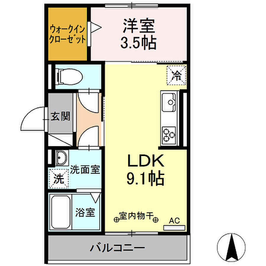 ホームズ でお部屋探し Encourage アンクレージュ 1階 101 1ldk 賃料6 4万円 33 75 賃貸アパート住宅情報 物件番号 取扱い不動産会社 ハウスコム株式会社 岐阜駅前店