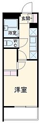 レオパレスグランディール 1Kの間取図画像