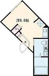 ドムス練馬高野台 ワンルームの間取図画像