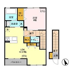 間取図画像 1LDK