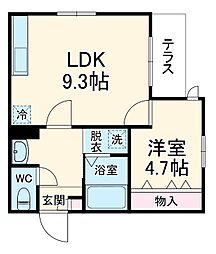 ｍａｉｓｏｎ　ｄｅ　Ｋ 1階1LDKの間取り