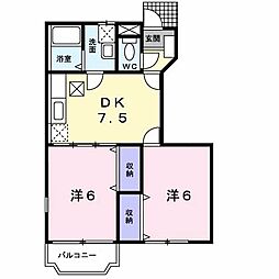 間取図画像 2DK