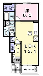 つくばエクスプレス みどりの駅 バス8分 中宿下車 徒歩8分の賃貸アパート 1階1LDKの間取り