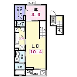 ヴォナールコート 1LDKの間取図画像