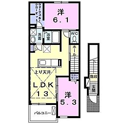間取図画像 2LDK