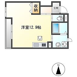 Ｓｋｙｗｉｎｇ　Ｈｉｌｌｓ(スカイウィングヒルズ) 1階ワンルームの間取り