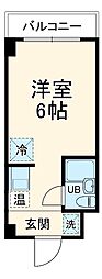 名古屋市営名城線 ナゴヤドーム前矢田駅 徒歩11分の賃貸マンション 3階ワンルームの間取り