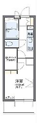 レオパレスサンヴィレッジ19 1Kの間取図画像