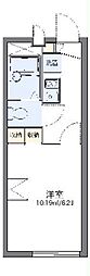 レオパレス向陽II 2階1Kの間取り