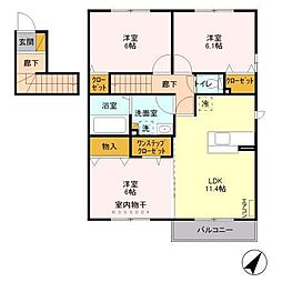 間取図画像 3LDK