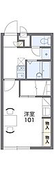 レオパレスコンフォール 1Kの間取図画像