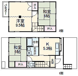 レントハウス南増尾 1階3DKの間取り