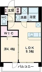 東急田園都市線 桜新町駅 徒歩9分の賃貸マンション 2階1LDKの間取り