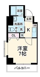 JR京浜東北・根岸線 浦和駅 徒歩11分の賃貸マンション 5階1Kの間取り