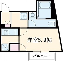 ＳｏｌｅｉＬ．VII 2階ワンルームの間取り