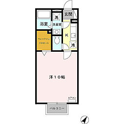 ＥＳＴＲＯＮＤＥ（エスト・ロンド） 1階1Kの間取り