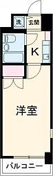 JR山手線 池袋駅 徒歩12分の賃貸マンション 1階1Kの間取り