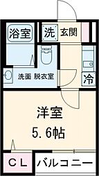 京成本線 京成高砂駅 徒歩8分の賃貸アパート 3階1Kの間取り
