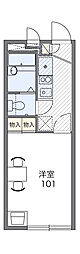 レオパレスビッグヴァリ 1Kの間取図画像
