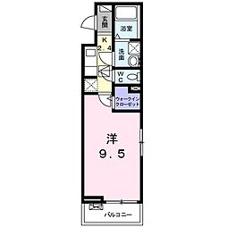 グランロード 1Kの間取図画像