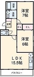 間取図画像 2LDK
