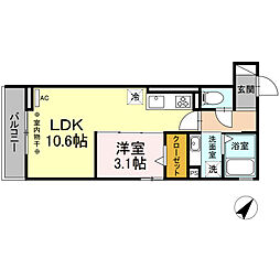 間取図画像 1LDK
