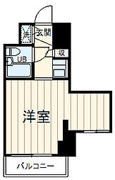 ステラコート横浜南 503 5階1Kの間取り