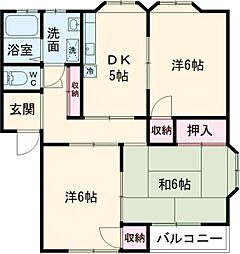 間取図画像 3DK