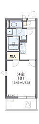 レオネクストオルトシエ 1Kの間取図画像