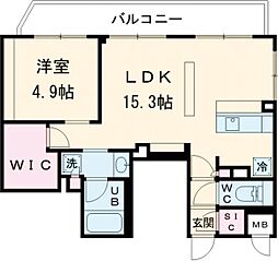 OZIO西荻窪II 5階1LDKの間取り