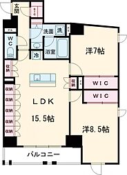 東京メトロ丸ノ内線 新高円寺駅 徒歩4分の賃貸マンション 5階2LDKの間取り