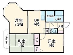 間取図画像 3DK