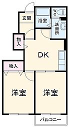 間取図画像 2DK