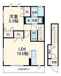 センチュリーハイム 1LDKの間取図画像