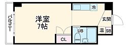 エストレージャ湘南 ワンルームの間取図画像