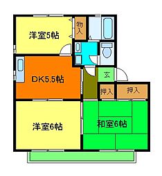 間取図画像 3DK