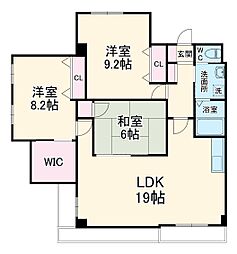 エンリッチＦＶ号 3階3LDKの間取り
