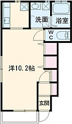 エル・ヴィータ 1階1Kの間取り