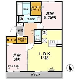 間取図画像 2LDK