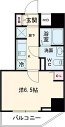 GENOVIA京成立石IIskygarden 7階1Kの間取り