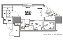 JR京浜東北・根岸線 蒲田駅 徒歩6分の賃貸マンション 9階1Kの間取り