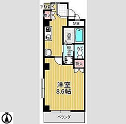 ル　パサージュ 1階1Kの間取り