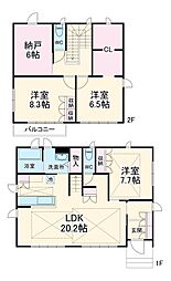 さいたま市緑区大門戸建 1階3SLDKの間取り