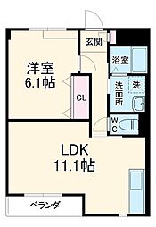 間取図画像 1LDK