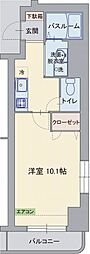 JR東海道本線 沼津駅 徒歩9分の賃貸マンション 1階1Kの間取り