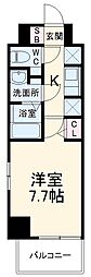 N-stage西所沢 1Kの間取図画像