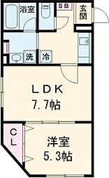 ＳＰコート池袋 4階2Kの間取り