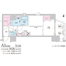 シーズンフラッツ阿波座 11階/-