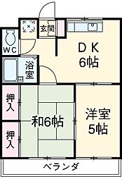 間取図画像 2DK